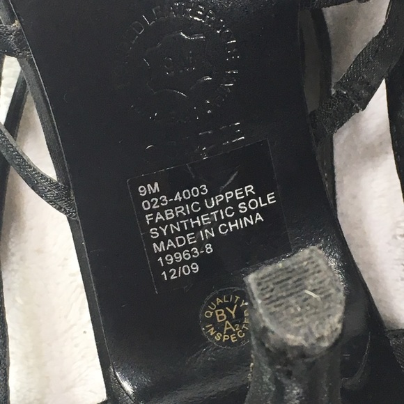 Jacqueline Ferrar black open toe shoes size 9M - Picture 8 of 8